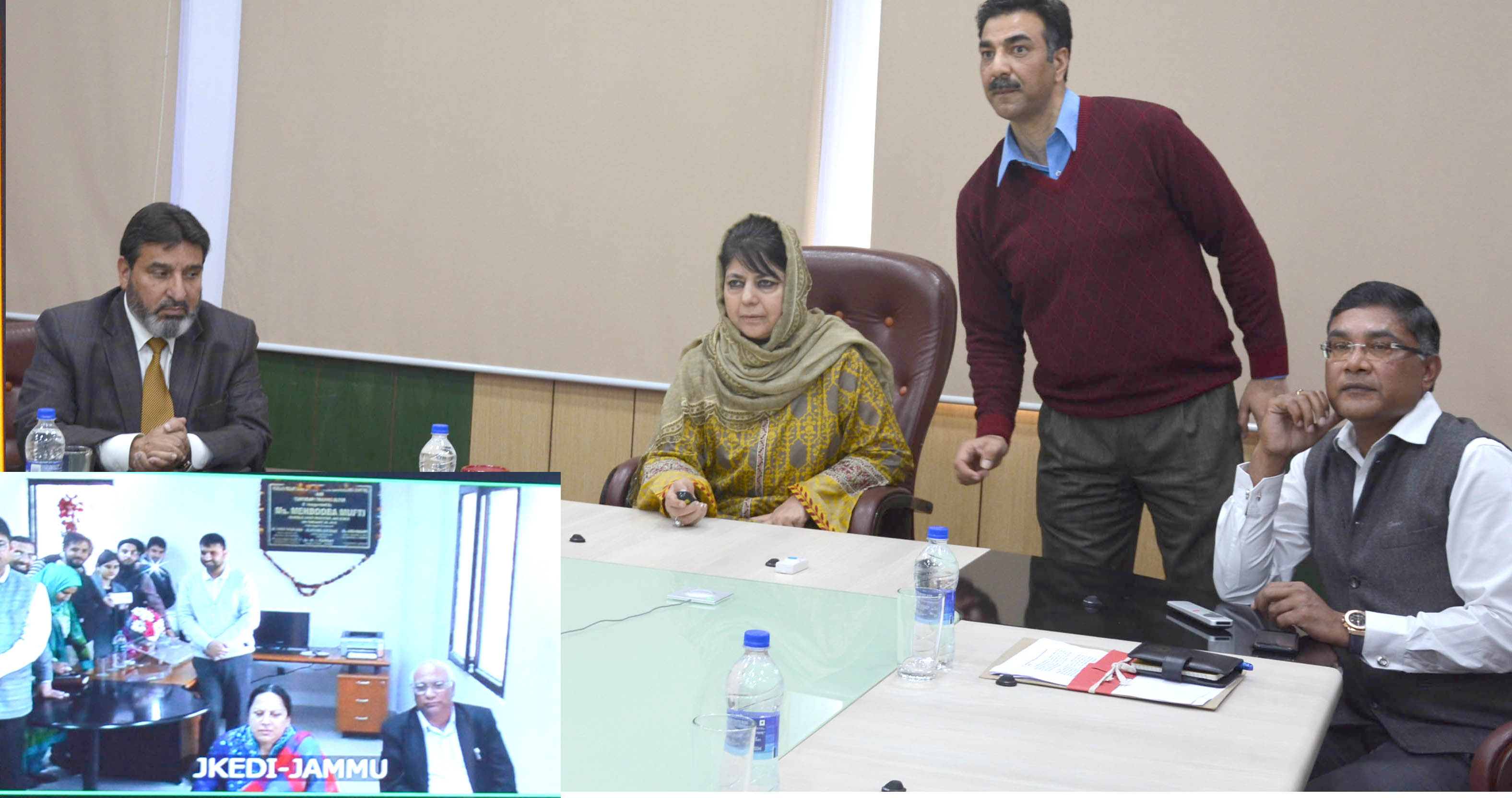 Mehbooba e-inaugurates Women’s EDI at Jammu, Srinagar
