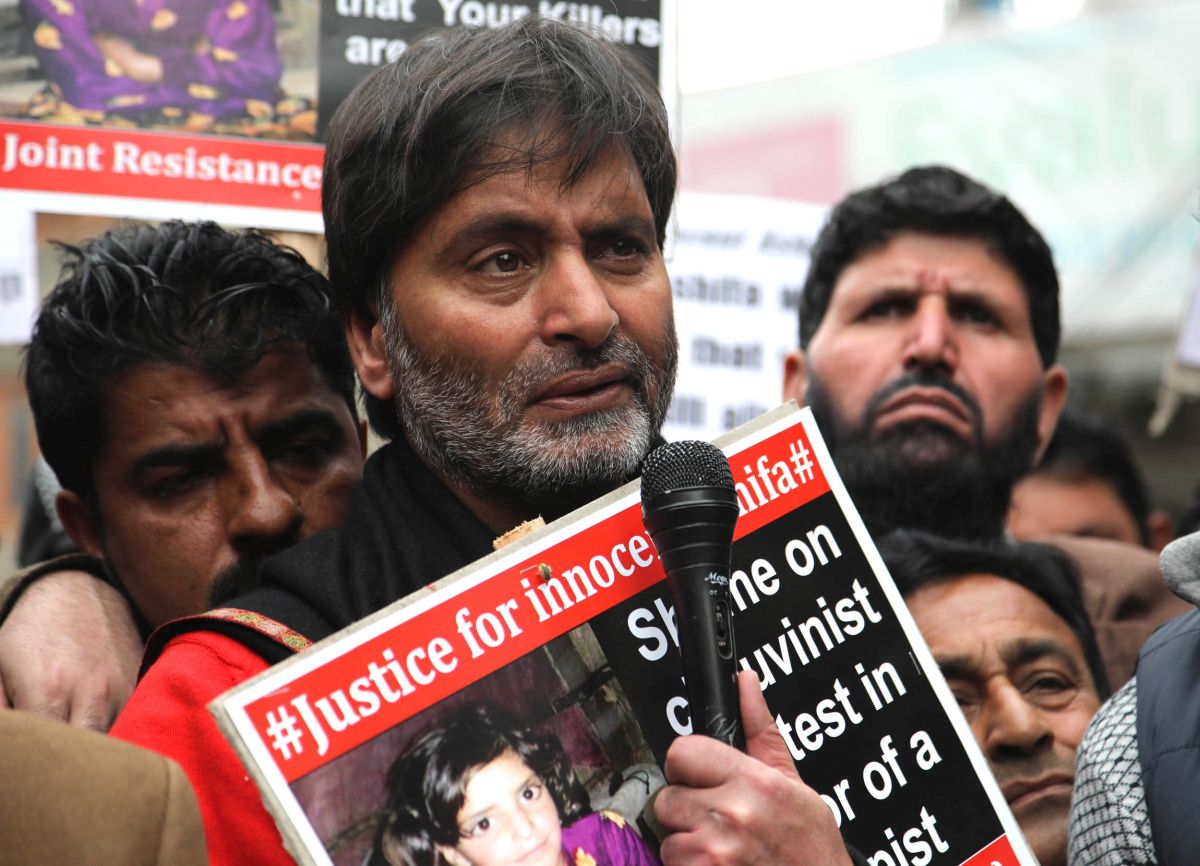 Separatists protest against Kathua rape and murder