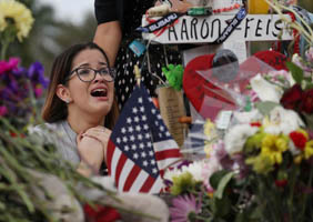 After shooting, students make emotional return to Florida school