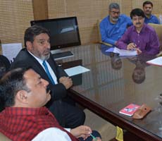 Altaf Bukhari chairs maiden review meeting of Finance Department