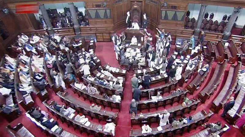 Rajya Sabha adjourns till tomorrow amid protests