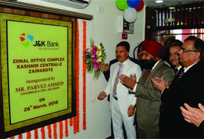 Chairman J&K Bank Inaugurates Zonal Office Premises