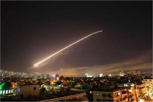 US, France, Britain launch strikes on Syria