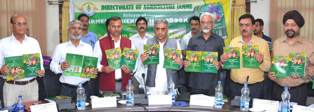 Hanjura releases ‘Farmers Friendly Handbook’ in Urdu & Dogri