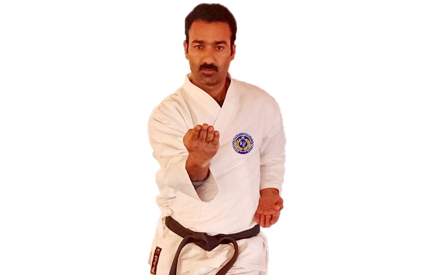 The man who lives and loves Karate