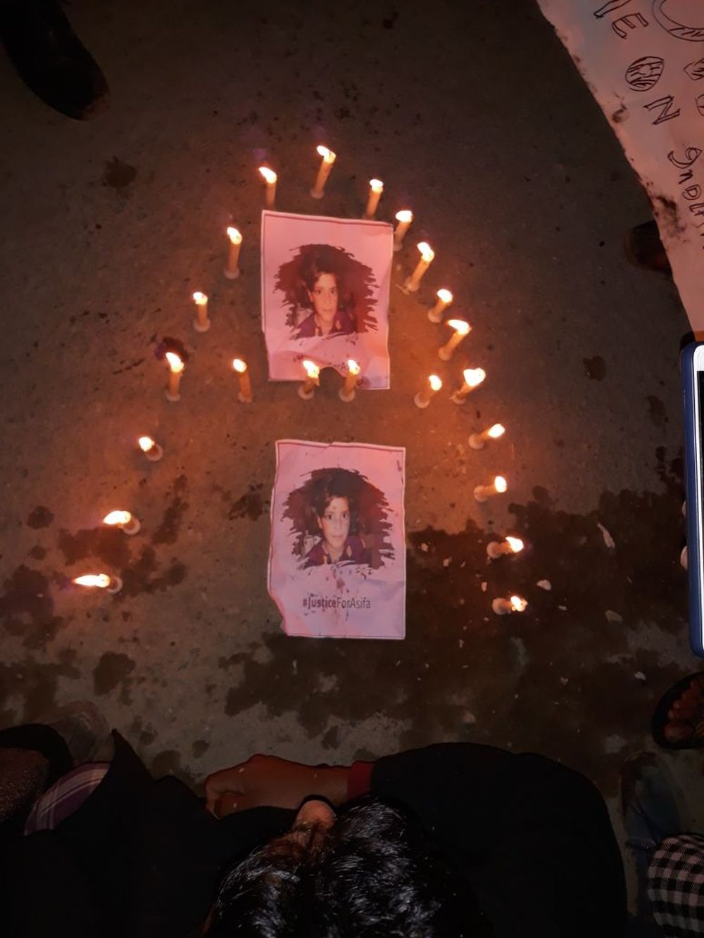 Candle light protests in Shopian villages against Kathua rape and murder