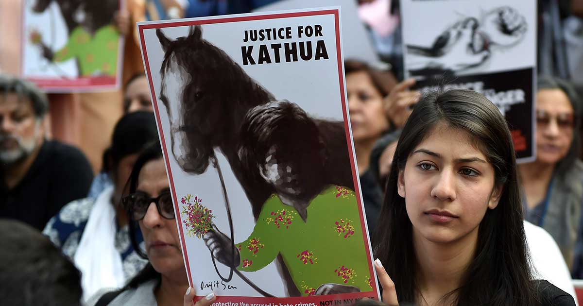 Indian-Americans protest against Kathua, Unnao rapes