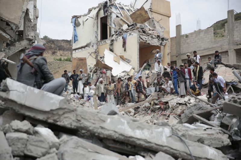 Saudi-led airstrikes kill 17 in Yemen’s center and south