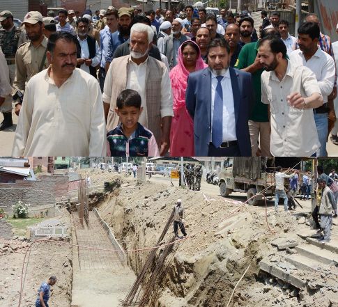 Altaf Bukhari reviews progress on alternate Zero Bridge-IG Road link