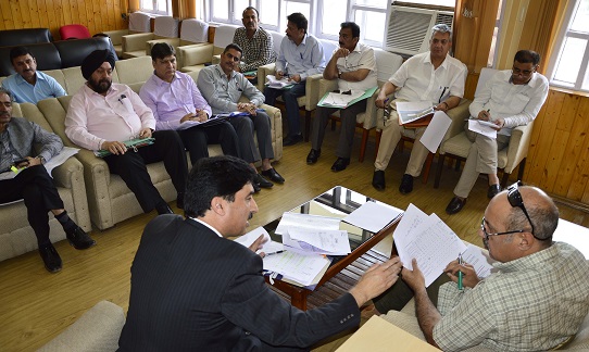 Basharat Bukhari reviews progress of Law Deptt projects