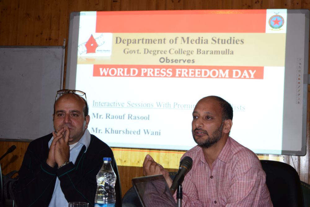 GDC Baramulla observes World Press Freedom Day