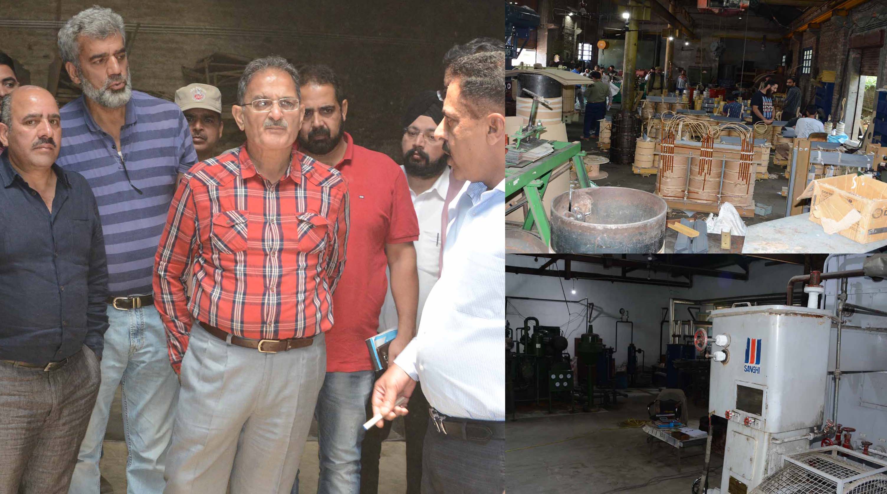 Kavinder takes stock of activities at Sanat Nagar, Rangreth Industrial Estates