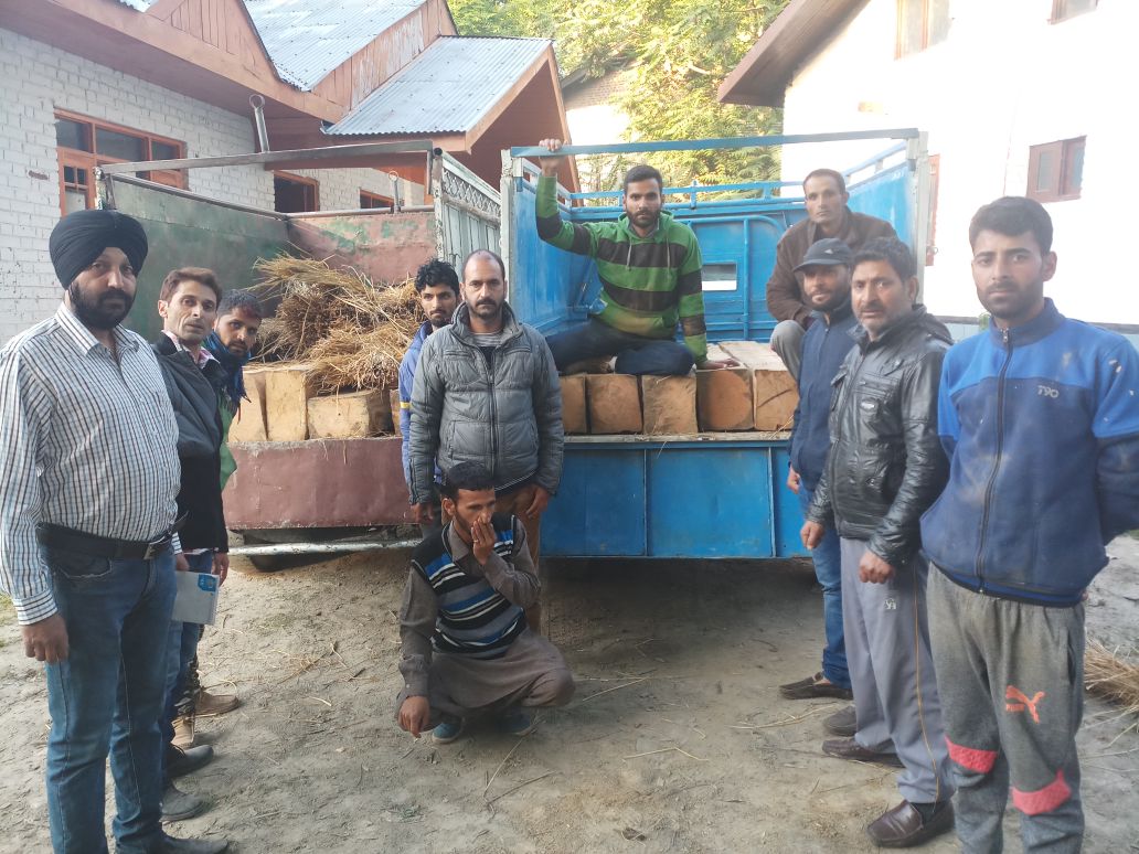 Two vehicles seized with illicit timbers