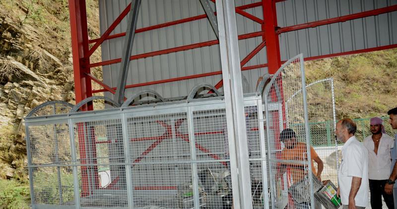 Siar Dabri-Bhawan Material Ropeway facilitates prompt transportation of materials