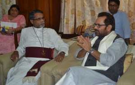 Naqvi meets India Islamic Cultural Centre chief, says rights of minorities safer in India than anywhere else