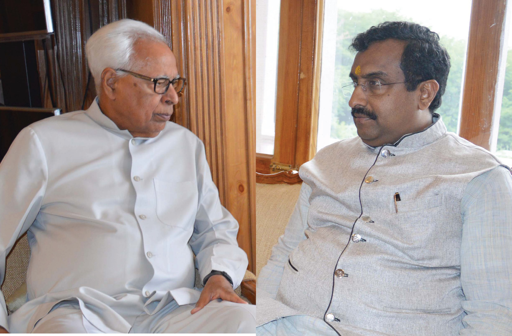 Ram Madhav meets Governor