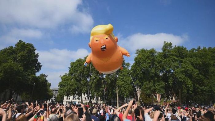 ‘Trump Baby’ balloon takes flight amidst anti-Trump protests in London