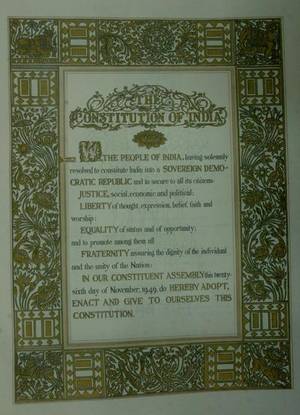 Politics over the Constitution