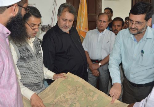 Financial Commissioner Revenue visits Central record room Bemina