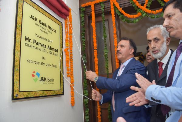 Parvez Ahmed inaugurates ‘JK Bank House’ in Delhi