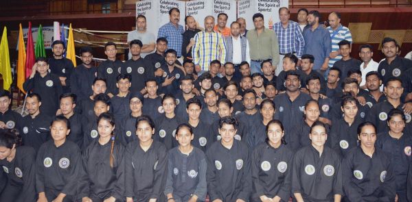 Secy YS&S, Secretary Information interact with Pencak Silat camp participants