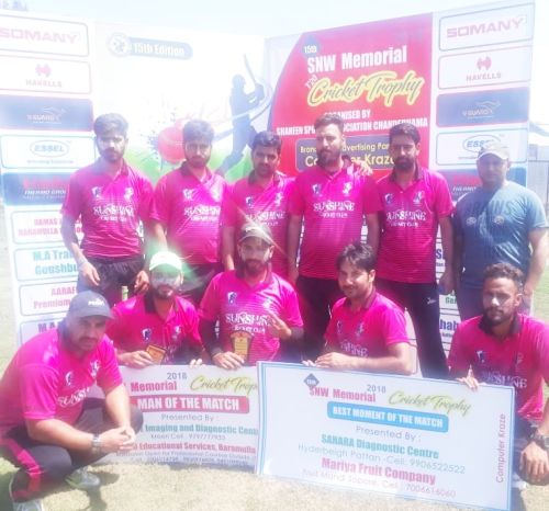 Sunshine Budgam defeats Star Cricket Club Sumbal by 22 Runs