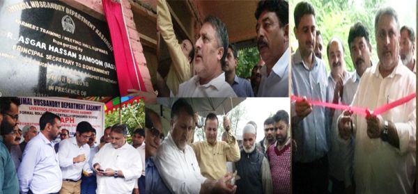 Dr Samoon inspects developmental projects in Kupwara