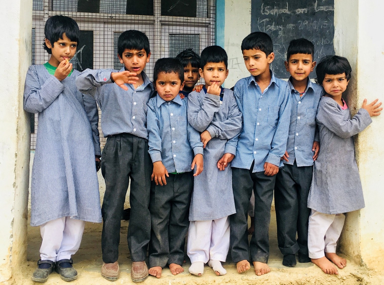 60 students, 2 rooms, 2 teachers and no toilet facility…