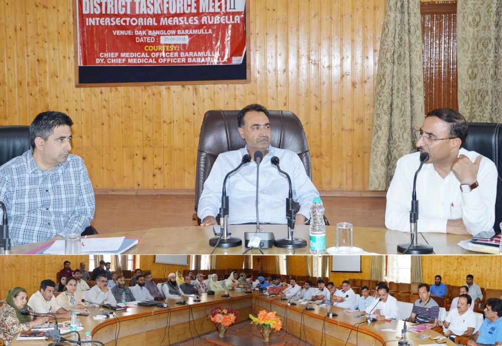 DDC Baramulla reviews Measles-Rubella vaccination campaign preparedness