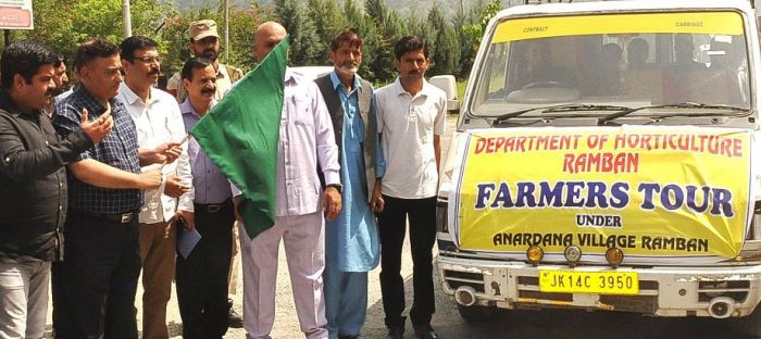 Group of Ramban farmers leave for 8-day exposure tour