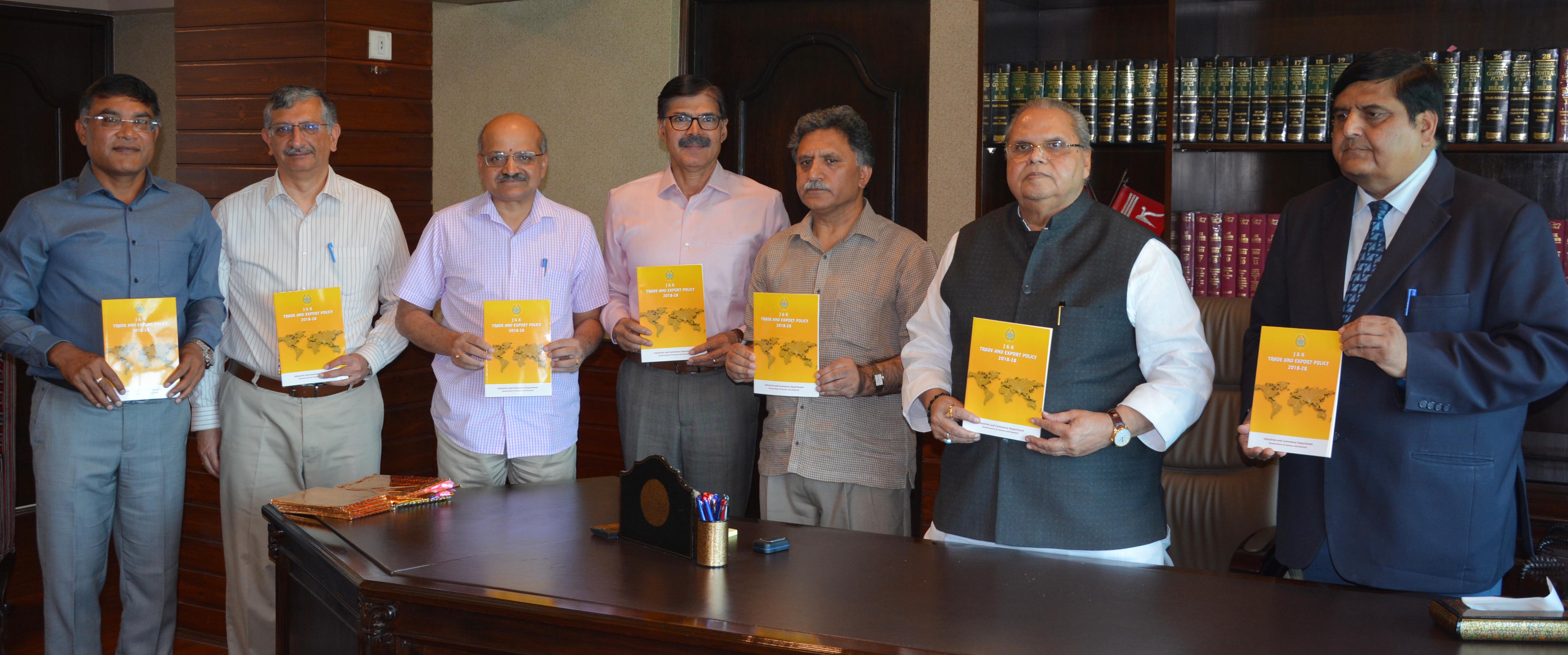 Governor releases 2 publications of Industries & Commerce Deptt