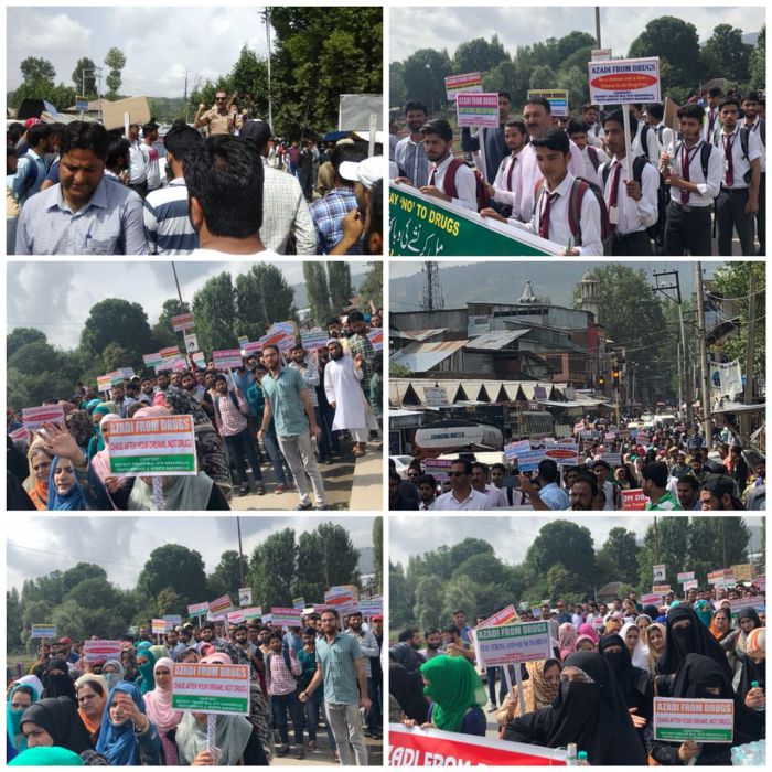 ‘Azadi from Drugs’ rally held in Baramulla