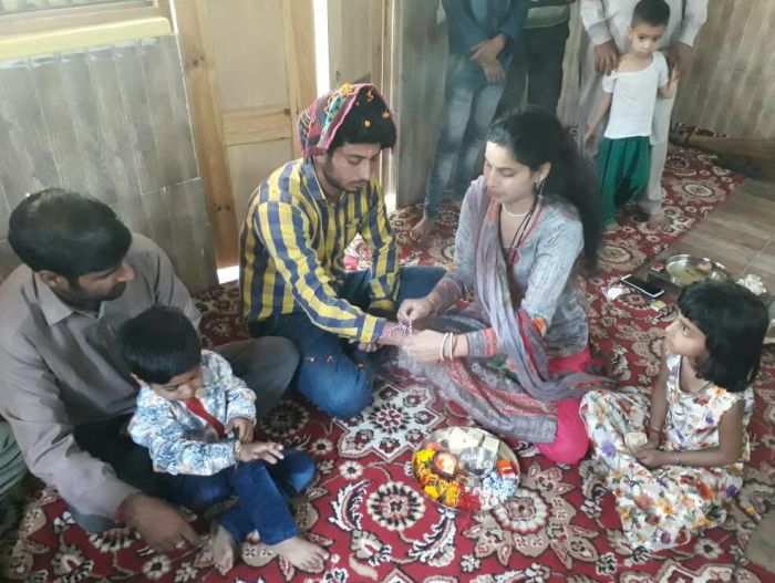 A Kashmiri Pandit family celebrates Raksha Bandhan…
