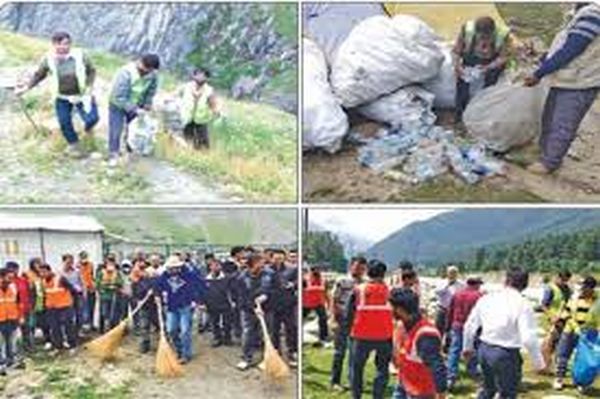 Governor reviews sanitation drive in the Yatra area