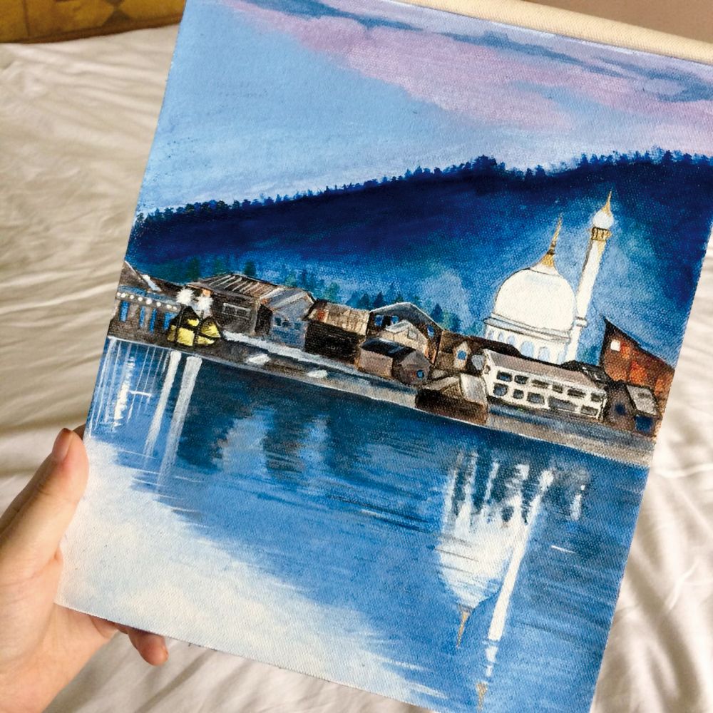 The artist in Making- Andleeb Mushtaq