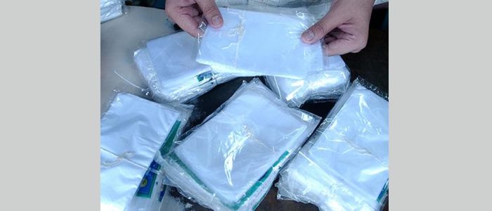 Excise officials seize 1000 kgs polythene