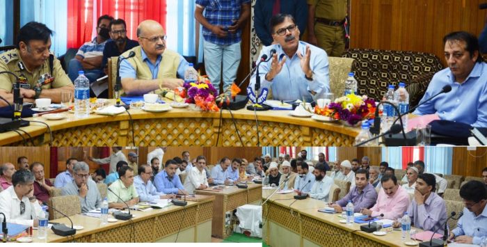 Advisor Kumar, CS visit South Kashmir districts