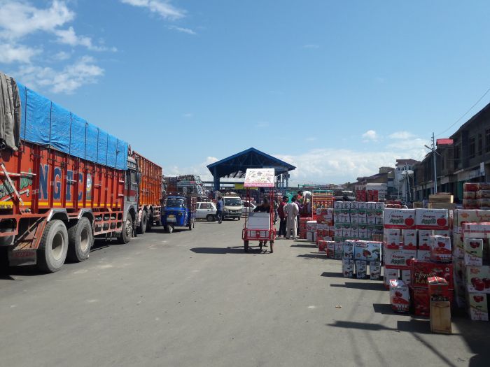 Fruit Mandi Kulgam abuzz with activity despite low prices