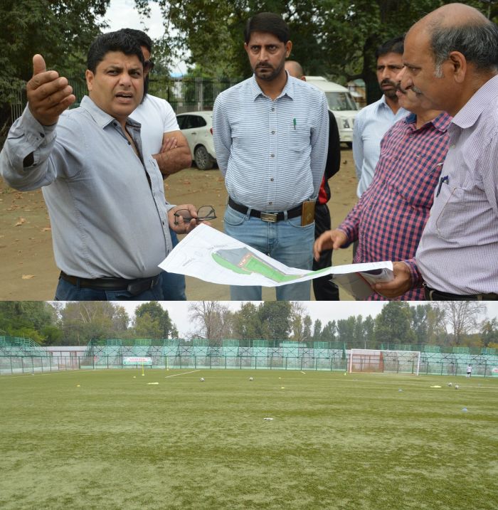 Secretary YSS inspects ongoing works at TRC Football ground