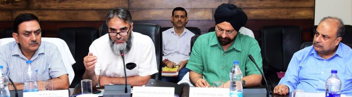 Secy review functioning of Agriculture & allied departments at Jammu