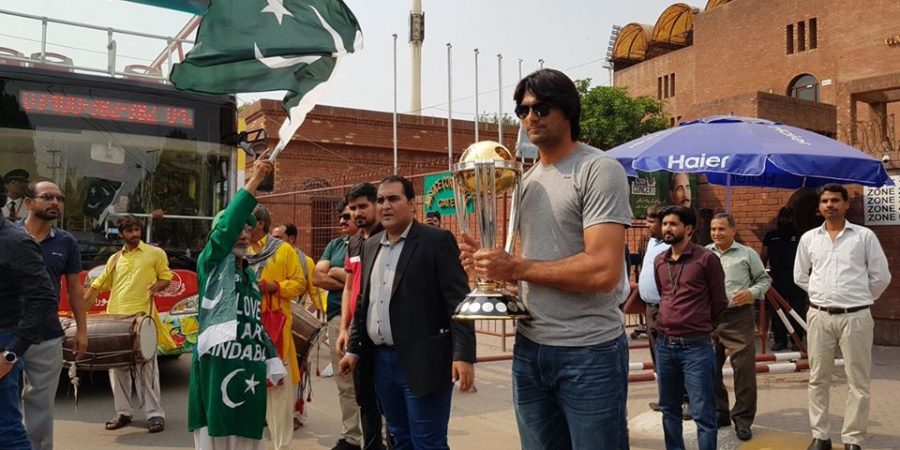 ICC Cricket World Cup trophy reaches Lahore