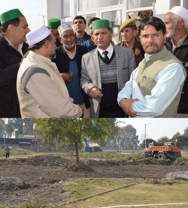 Ganai pays obeisance at Dargah Hazratbal, reviews ongoing works