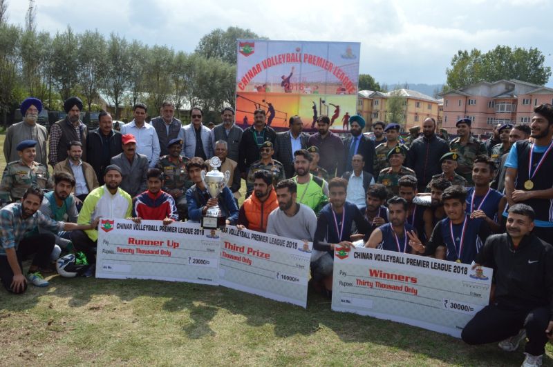 Chinar Volleyball Premier League concludes at Baramulla