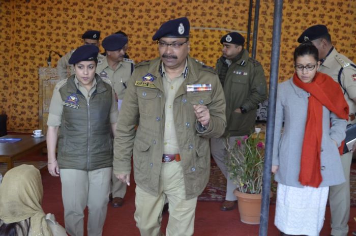 DGP visits Leh,Kargil; Chairs officers meetings addresses police Darbars