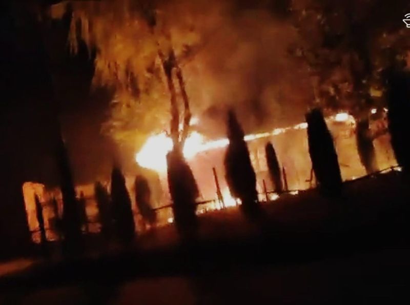 Panchayat ghar set ablaze in Nowpora Sopore