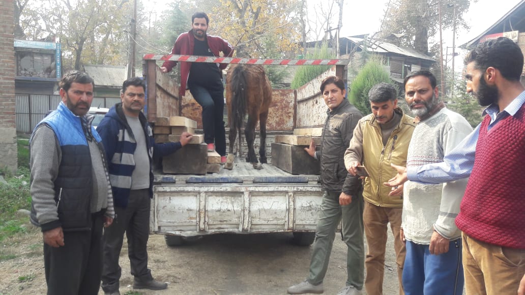 Illicit timber seized in Budgam
