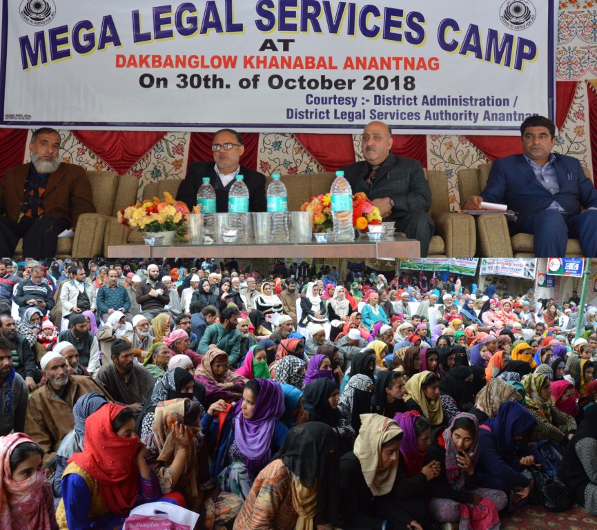 Mega legal services awareness camp held at Anantnag