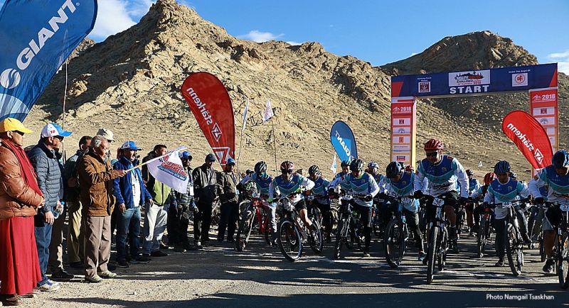 250 Mountain bikers participate in North Quest Ladakh Challenge-2018
