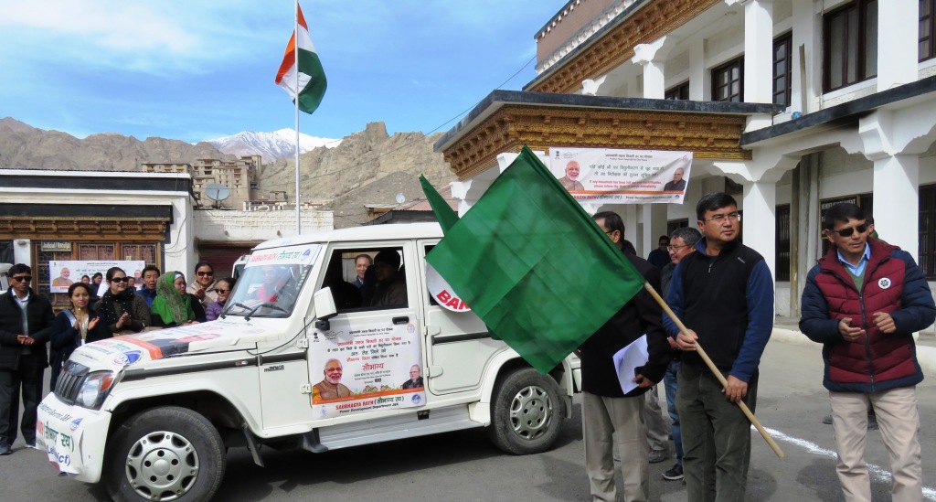 Saubhagya Raths flagged-off in Leh