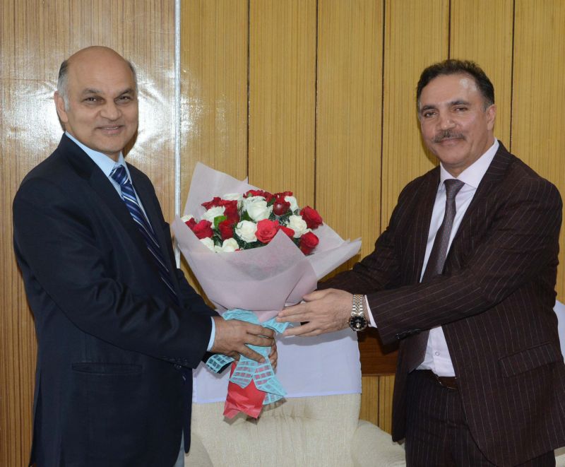 Chairman J&K Bank calls on Advisor Sharma